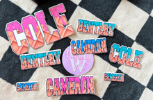 Load image into Gallery viewer, Ice Cream Drip Name Bundle Die Cut Sticker - full sheets - glossy - laminated - Any prints or Colors! Perfect for back to school!