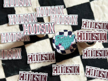 Load image into Gallery viewer, 3” Sport Name Die Cut Sticker - full sheets - glossy - laminated