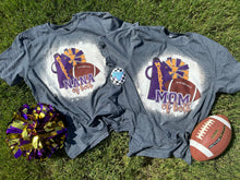Load image into Gallery viewer, Cheer and Football Game Day tee • Mom of both • Any Text • Sublimation or Direct to Film
