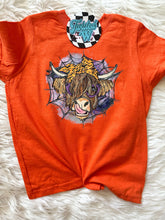 Load image into Gallery viewer, Cute Halloween Cow tee • Halloween • Direct to Film • all sizes • ✨Spooky✨ Collection