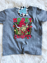 Load image into Gallery viewer, Mooey Christmas • Cow with lights • Christmas on the farm • Direct to Film • all sizes
