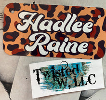 Load image into Gallery viewer, 3"X6" Personalized Aluminum plate • Custom License Plate