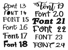 Load image into Gallery viewer, Helmet Vinyl Decal •  DECAL ONLY • Stickers • any name, number, and colors
