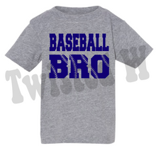 Load image into Gallery viewer, Baseball or Softball Sibling tees • Sis or bro • Vinyl tees