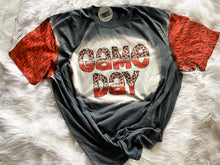 Load image into Gallery viewer, heather dark grey, bleach around graphic only, matching sleeves