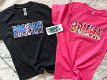 Load image into Gallery viewer, Custom Name t-shirt • Personalized • Sublimation • Any Character/Print