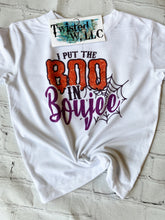 Load image into Gallery viewer, I put the boo in boujee tshirt • Sublimation or Direct to film
