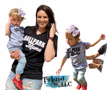 Load image into Gallery viewer, Ballpark Mama or Sister • {personalized} tee • Vinyl • Baseball