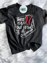 Load image into Gallery viewer, Take me out to the ballgame • any colors • Baseball or softball • Vinyl tees