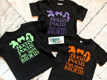 Load image into Gallery viewer, Hocus Pocus I make {daddy} Brokus t-shirt • Halloween • Personalize