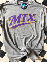 Load image into Gallery viewer, 9U MTX Team T-Shirts Infant &amp; Toddler - purple and gold script
