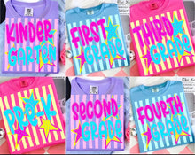 Load image into Gallery viewer, Striped Grades • Back to School tee • all sizes
