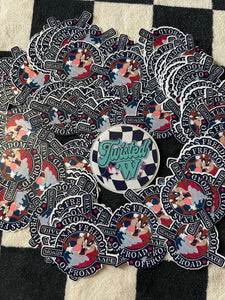 325 Fastpitch Softball Die Cut Stickers - Glossy Waterproof