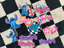 Load image into Gallery viewer, Character Themed Die Cut Sticker Sheets - glossy - laminated -  Ohana or custom
