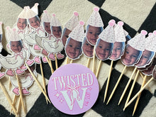 Load image into Gallery viewer, Custom Cupcake Toppers - set of 12
