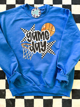 Load image into Gallery viewer, Basketball Checkered Star Game Day • all sizes • any color combinations
