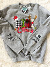 Load image into Gallery viewer, Gigi, Grammy, ANY NAME, Claus • Christmas • Any colors • Direct to Film • all sizes tees and sweatshirts • ANY NAME
