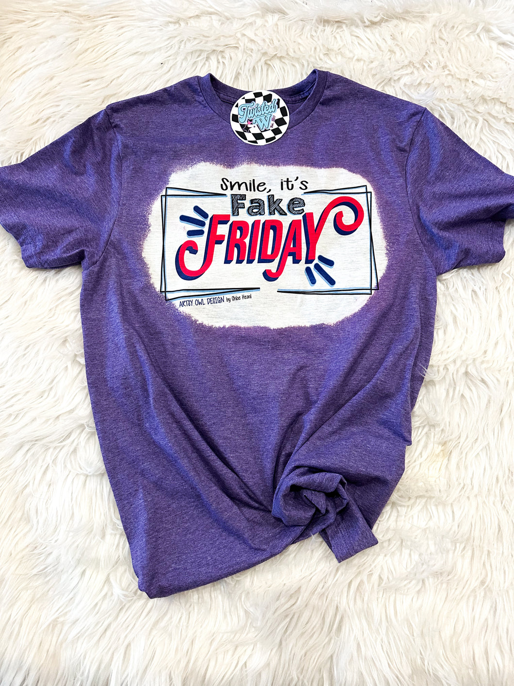 Smile it’s fake Friday tee - Adult