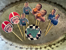 Load image into Gallery viewer, Custom Cupcake Toppers - set of 12
