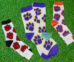 Paw Print Socks - Game day