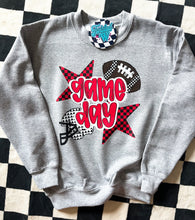 Load image into Gallery viewer, Retro Game Day with Checkered Stars • Football Game Day • all sizes • any color combinations •

