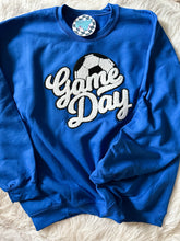 Load image into Gallery viewer, Soccer Game Day Chenille Patch • Adult Sweatshirts • any colors!
