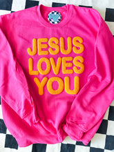 Load image into Gallery viewer, Jesus Loves You • Puff or Regular • all sizes • any color combinations •

