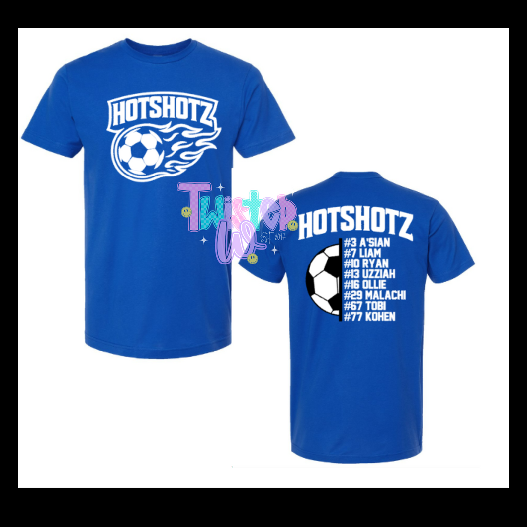 HotShotz Soccer Team T-Shirts Adult