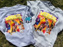 Load image into Gallery viewer, Fire Game Day Player Collage• picture tees • any colors and teams • Direct to Film • all sizes • any sport • Basketball
