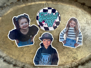 325 Fastpitch Softball Die Cut Stickers - Glossy Waterproof