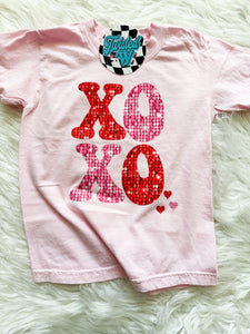 XOXO Faux Sequins • Direct to Film • all sizes  •  Valentines Day