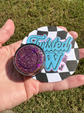 Load image into Gallery viewer, Purple and Gold Hair Glitter Gel - Organic Non Toxic - 1 oz jar
