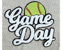 Load image into Gallery viewer, Softball Game Day Chenille Patch • Adult Sweatshirts • any colors!
