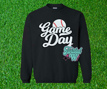 Load image into Gallery viewer, Baseball Game Day Chenille Patch • Adult Sweatshirts • any colors!
