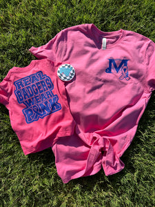 Misprints - Real Badgers Wear Pink • MYFCA Fundraiser • Adult tees