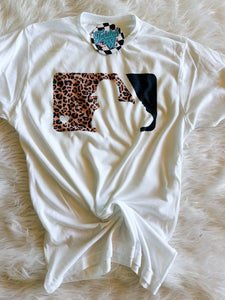 Leopard Baseball Tee • Sublimation or Direct to Film