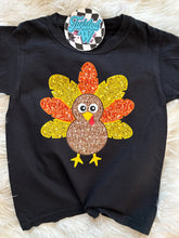 Load image into Gallery viewer, Faux sequin Turkey • Thanksgiving • Direct to Film • all sizes • Farm
