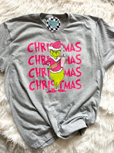 Load image into Gallery viewer, Christmas Repeat Grinch  • Pink • Direct to Film • all sizes
