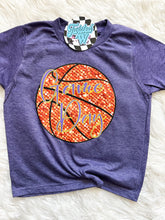 Load image into Gallery viewer, Faux Sequin Basketball Game Day • any colors • Direct to Film • all sizes
