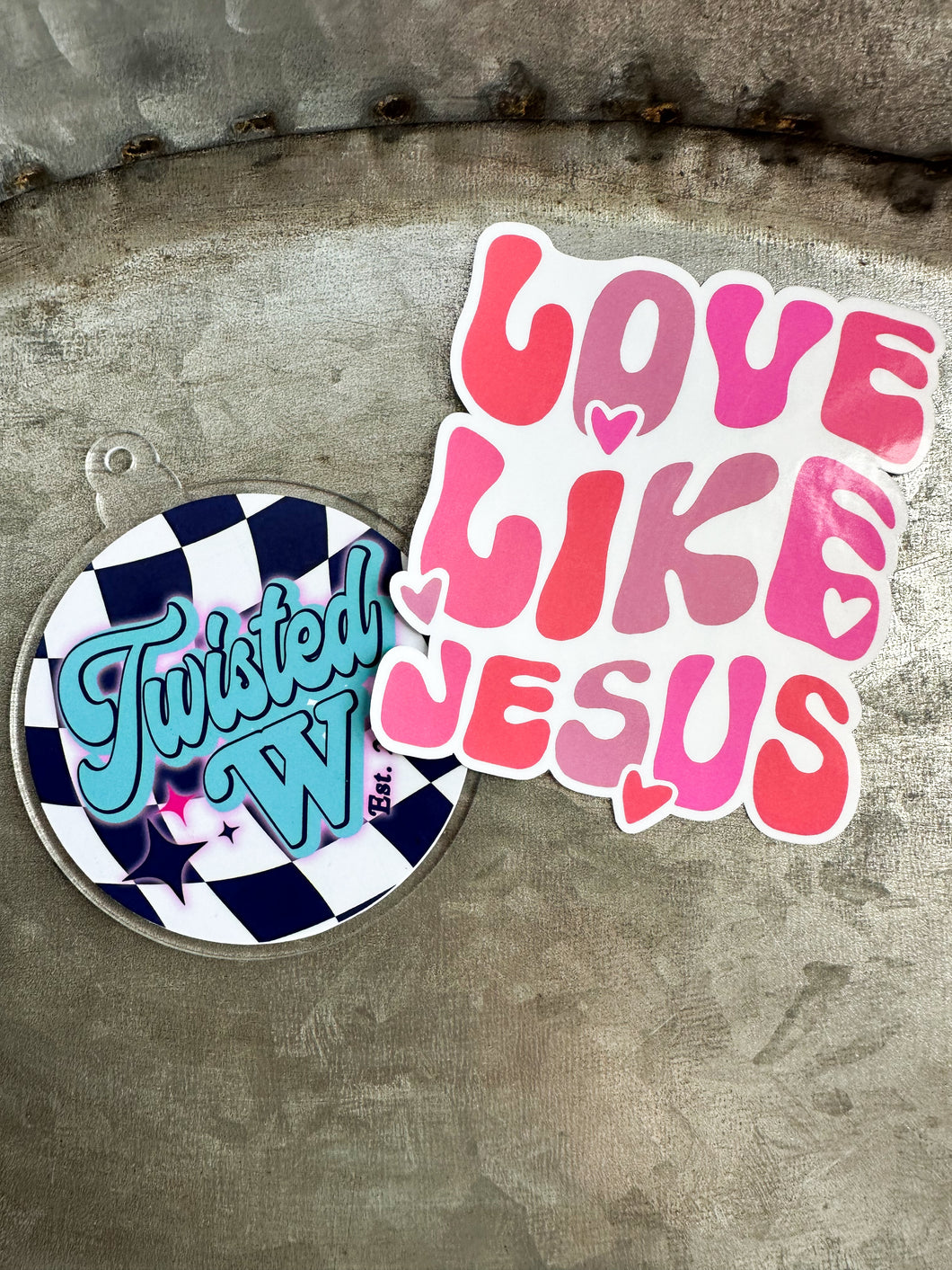 Love like Jesus • Die Stickers - Glossy Waterproof