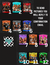Load image into Gallery viewer, Bootleg style Collage tees• picture tees • any colors • Direct to Film • all sizes • any photos
