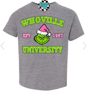 Whoville University • Pink • Direct to Film • all sizes