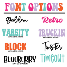 Load image into Gallery viewer, Name Bundle Die Cut Sticker - full sheets - glossy - laminated - Any prints or Colors! Perfect for back to school!
