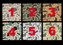 Load image into Gallery viewer, Duck Camo - Name Bundle Die Cut Sticker - full sheets - glossy - laminated - Any prints or Colors! Perfect for back to school!
