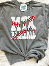 Load image into Gallery viewer, Puff Text • any colors • Baseball • Vinyl tees
