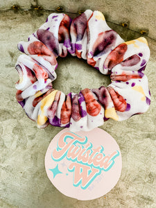 Game Day Splatter Face Scrunchies