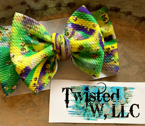 Mardi Gras • Purple Green Yellow tie dye