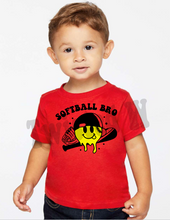 Load image into Gallery viewer, Baseball or Softball Sibling tees
