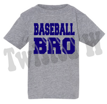 Load image into Gallery viewer, Baseball or Softball Sibling tees • Sis or bro • Vinyl tees
