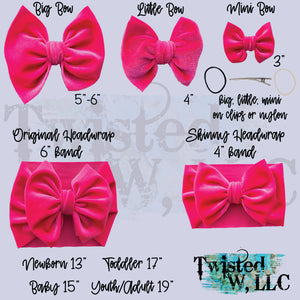 Cotton Candy Bows • Tie Dye Velvet